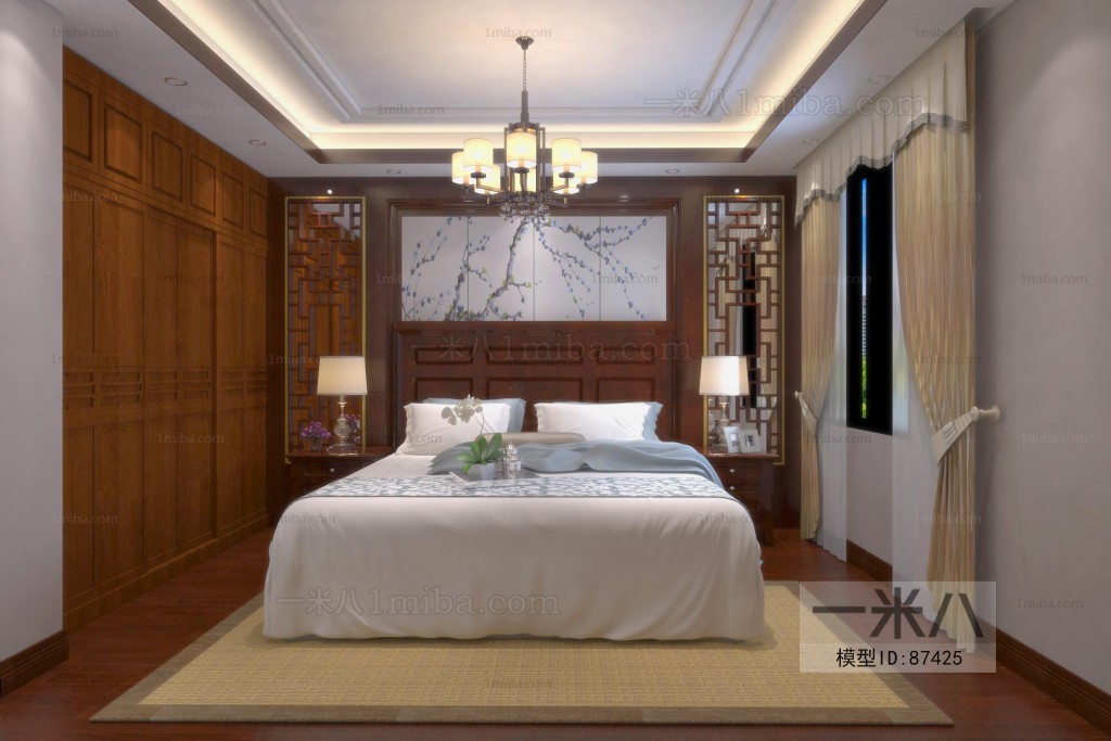 New Chinese Style Bedroom