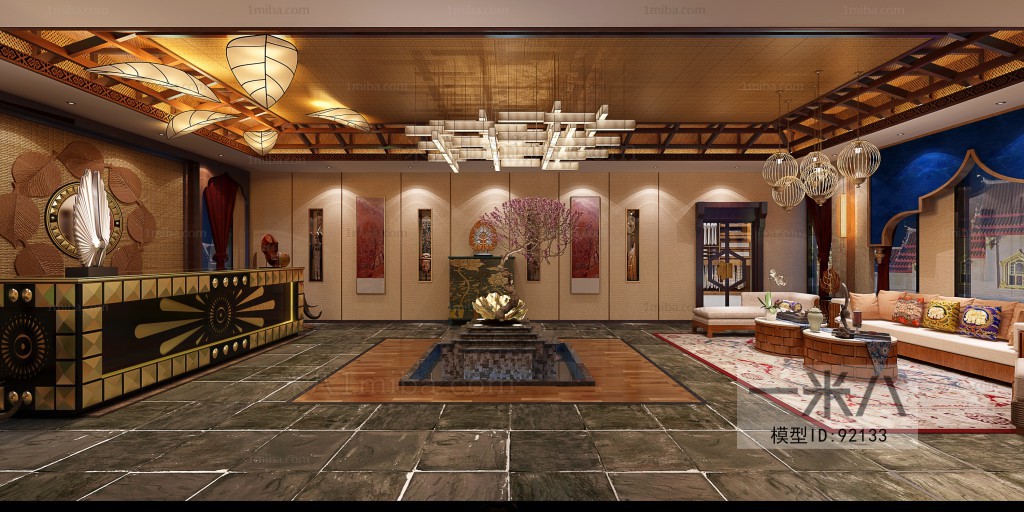 Thai Style Lobby Hall