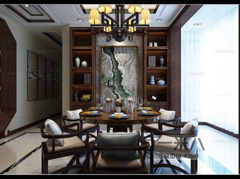 New Chinese Style Dining Room