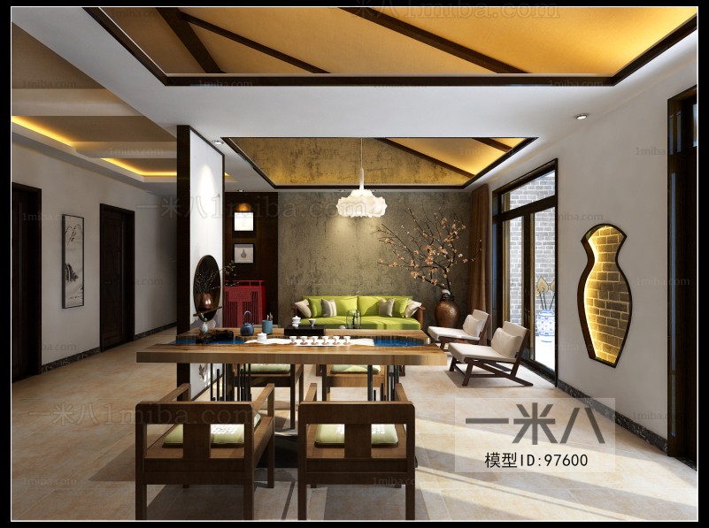 New Chinese Style A Living Room