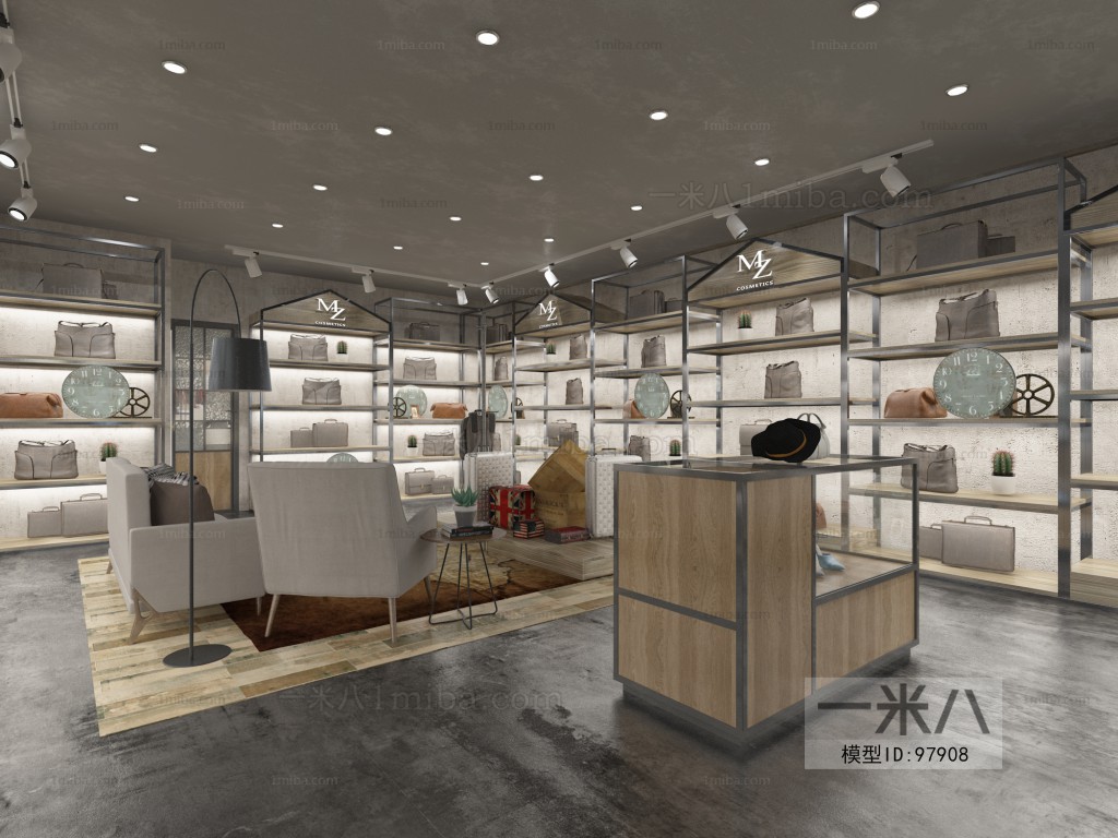 Industrial Style Designer Bag Store