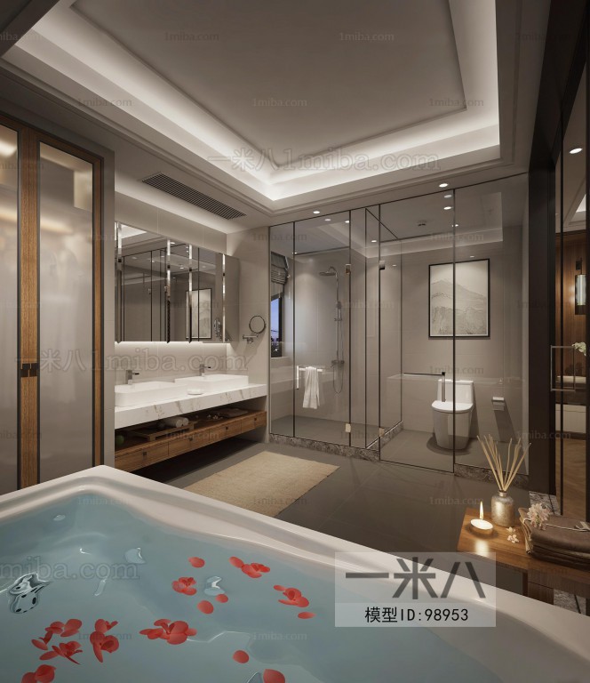 New Chinese Style Bedroom