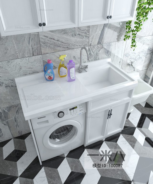 Modern Laundry Cabinet