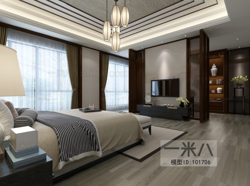 New Chinese Style Bedroom