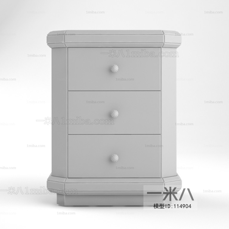 New Classical Style Bedside Cupboard