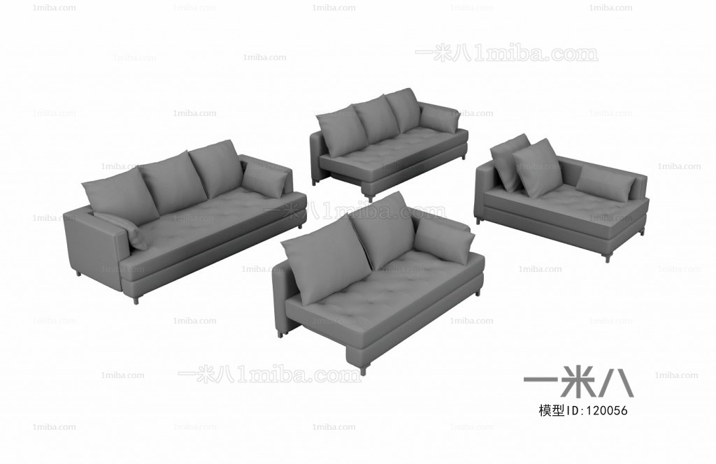 Modern Three-seat Sofa