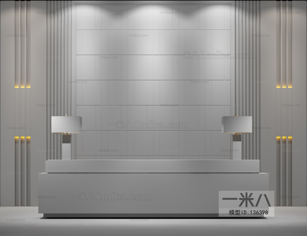 Modern New Chinese Style Reception Desk