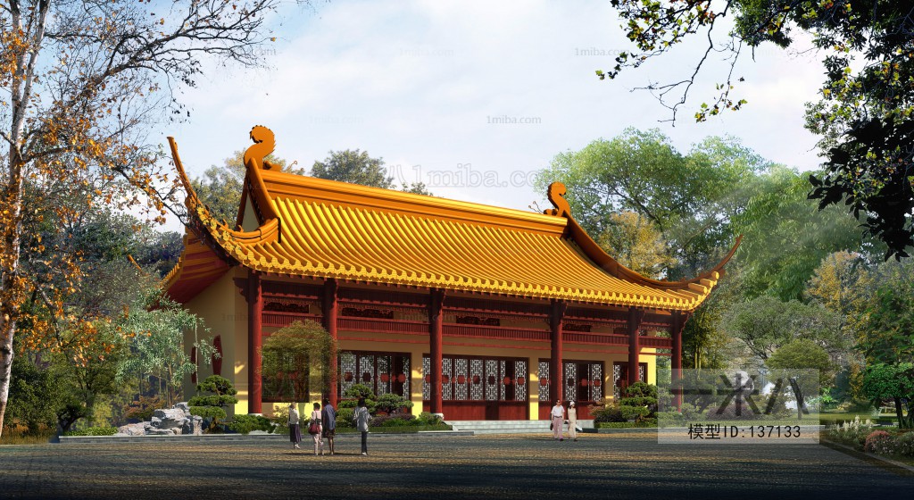 Chinese Style Ancient Architectural Buildings