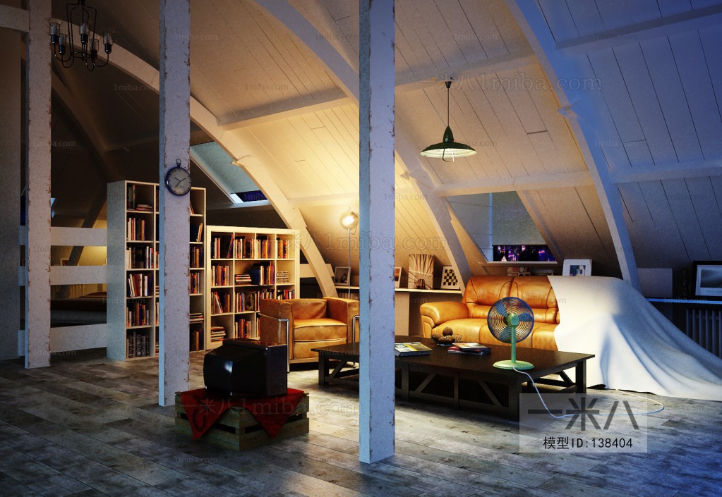 Industrial Style Attic