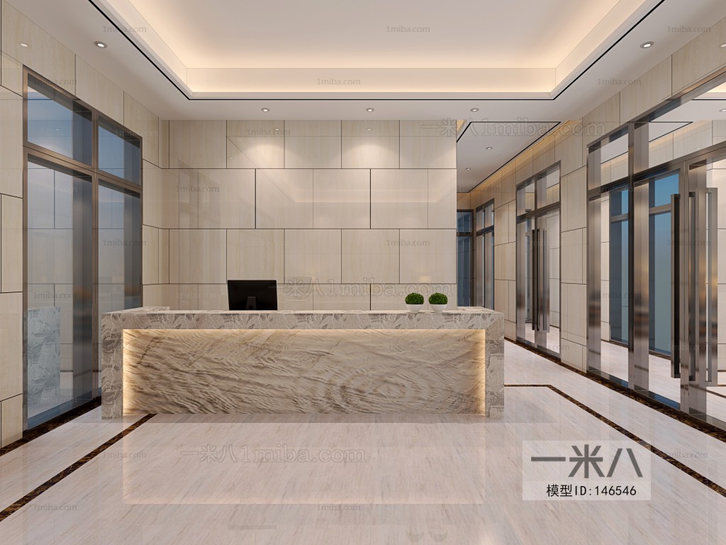 Modern Office Reception Area