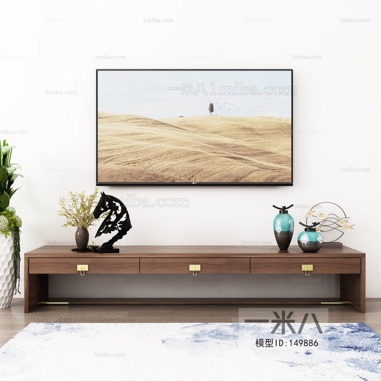 New Chinese Style TV Cabinet