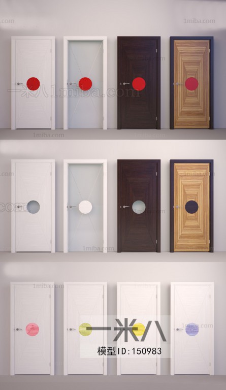 Modern Solid Wood Door