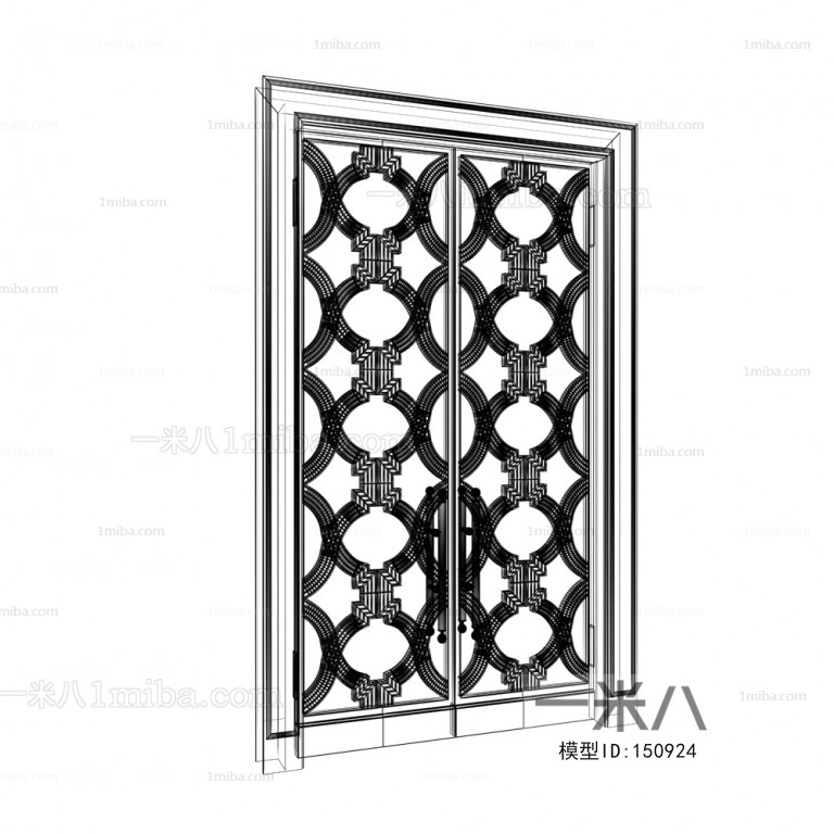 Modern Solid Wood Door