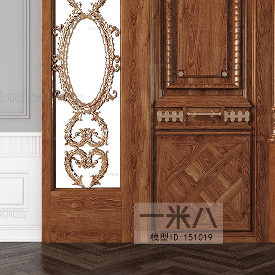 European Style Solid Wood Door