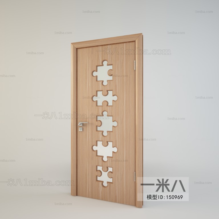 Modern Solid Wood Door