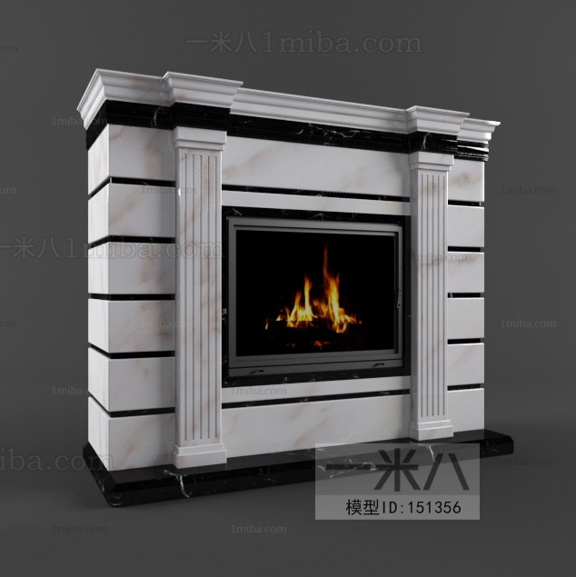 European Style Fireplace