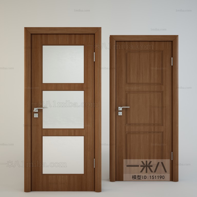 Modern Solid Wood Door