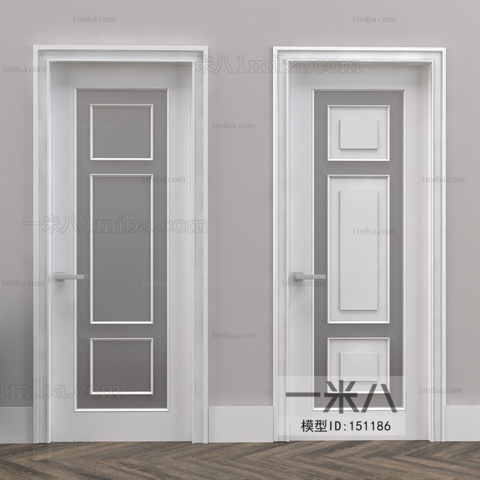 Modern Solid Wood Door