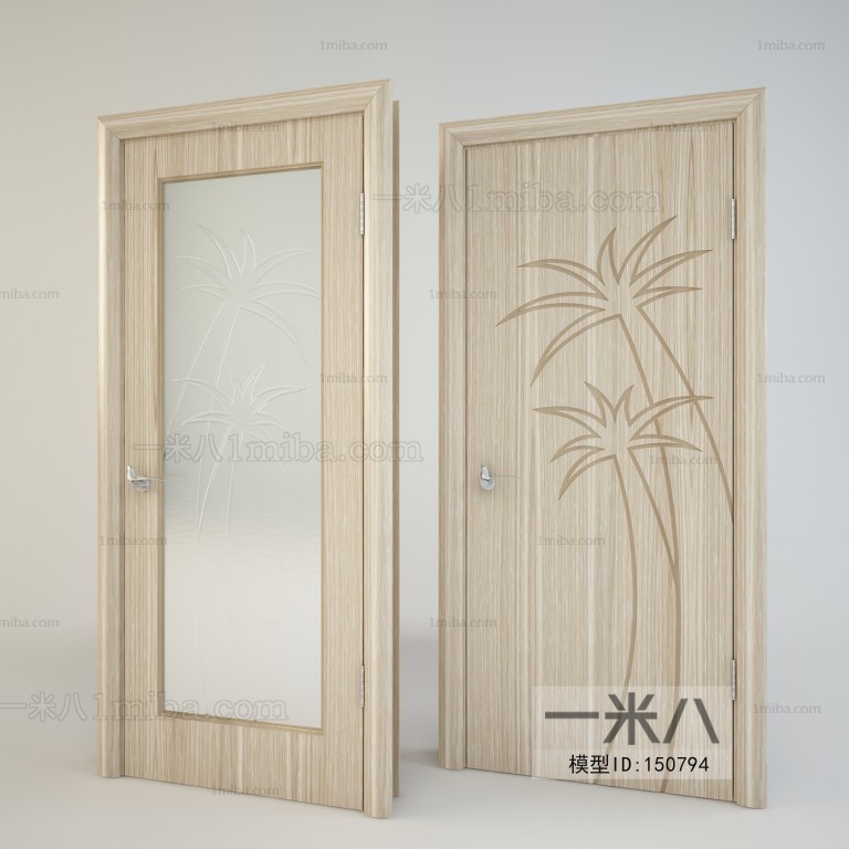 Modern Solid Wood Door