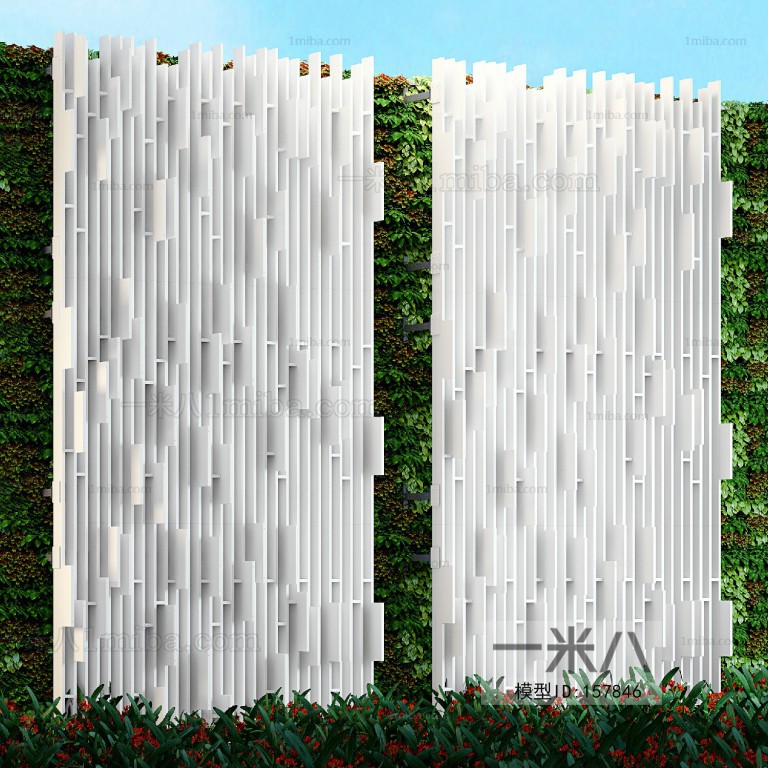 现代植物墙