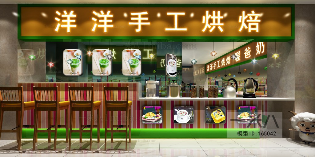 现代面包蛋糕店