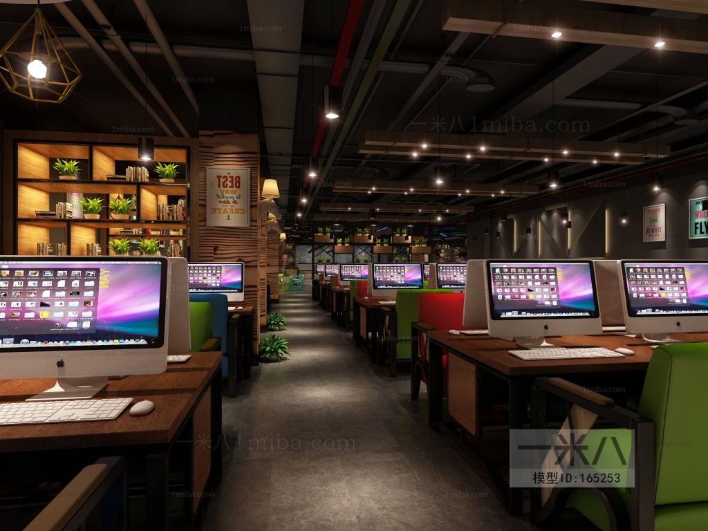 Industrial Style Internet Cafe