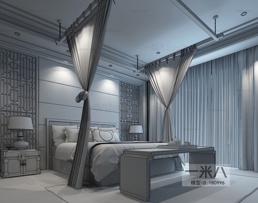 New Chinese Style Bedroom