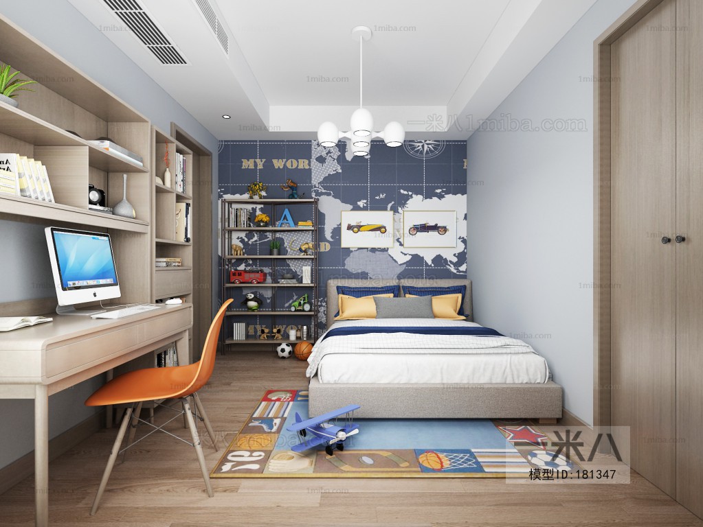 Modern Boy's Room And Son's Room