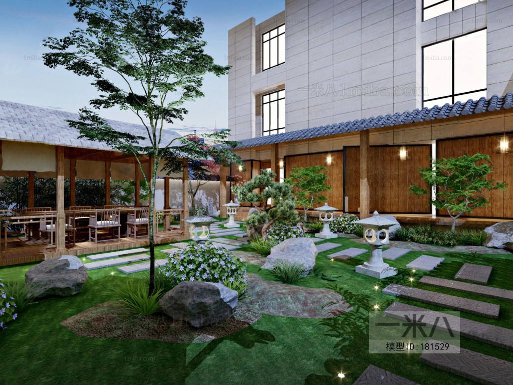 Japanese Style Courtyard/landscape