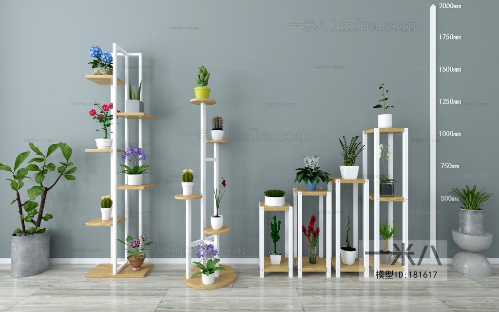 Modern Simple Style Flower Shelf