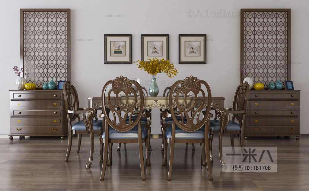 American Style Dining Table And Chairs