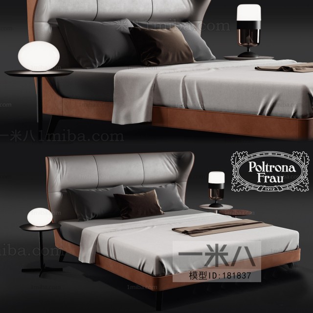 Post Modern Style Double Bed