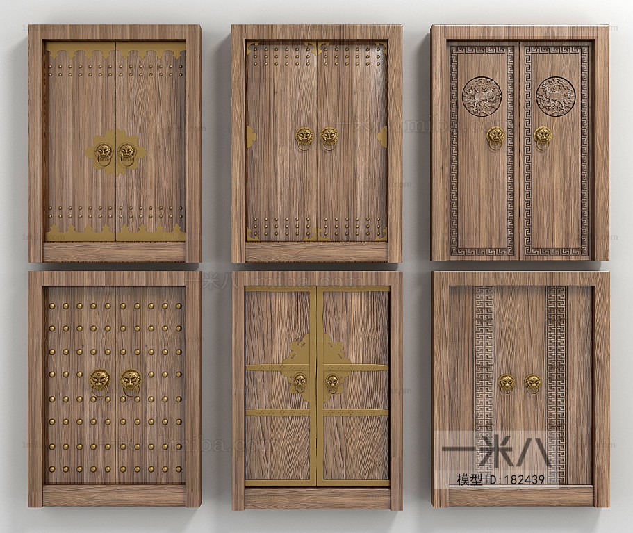 New Chinese Style Double Door