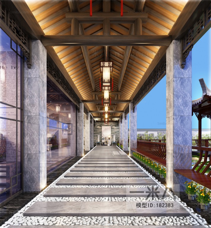 New Chinese Style Hallway