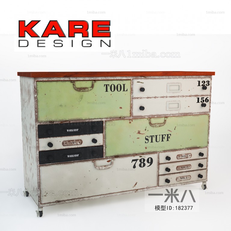 Industrial Style Side Cabinet/Entrance Cabinet
