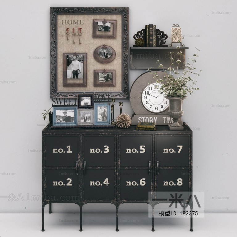 Industrial Style Side Cabinet/Entrance Cabinet