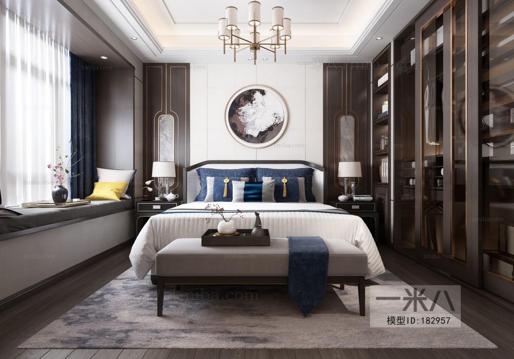 New Chinese Style Bedroom