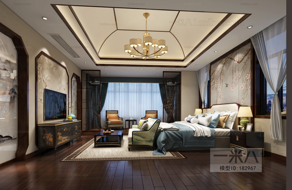 New Chinese Style Bedroom