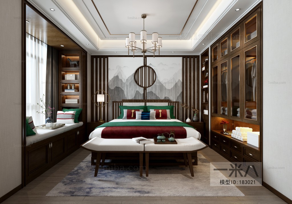 New Chinese Style Bedroom