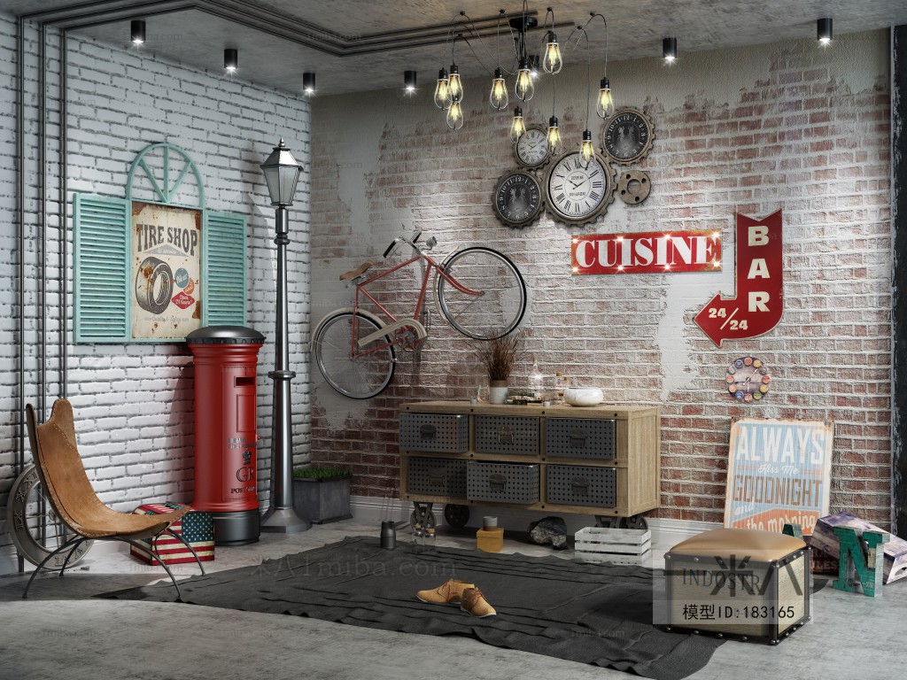 Industrial Style Rest And Entertainment