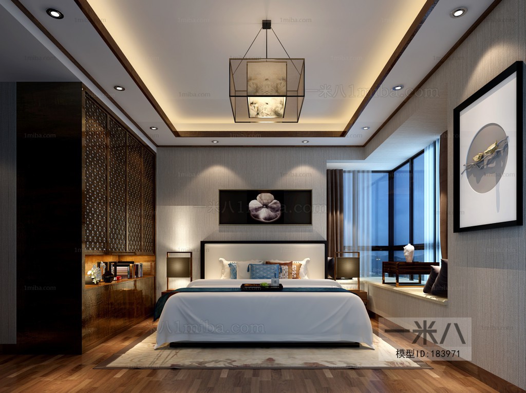 New Chinese Style Bedroom