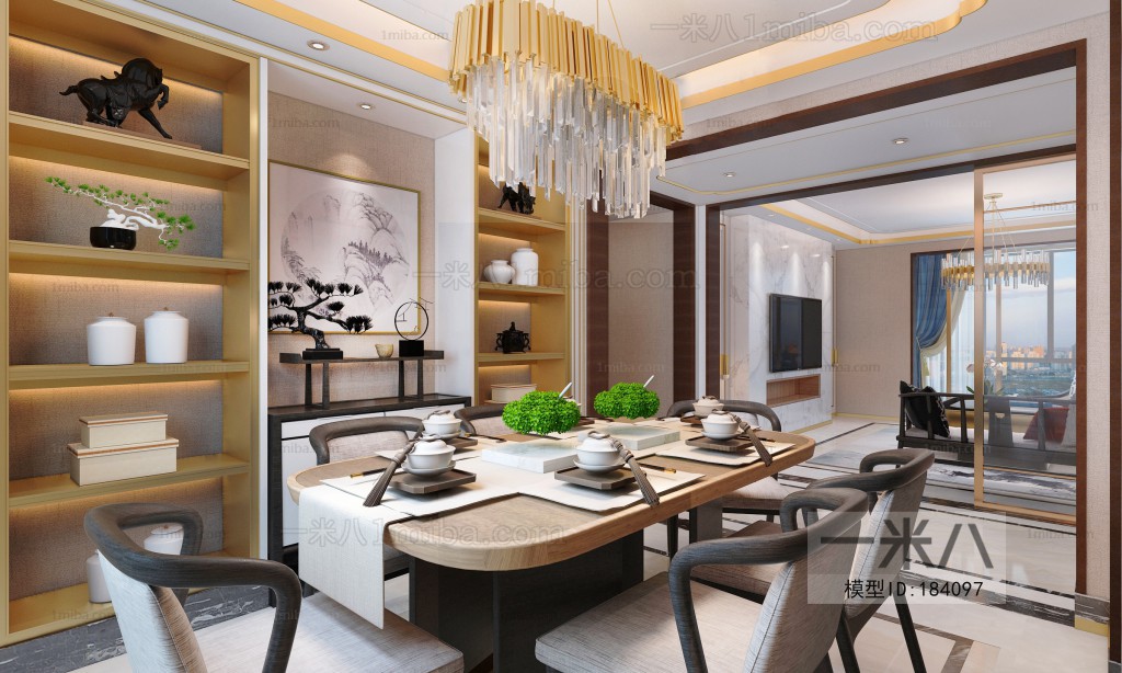 New Chinese Style Dining Room