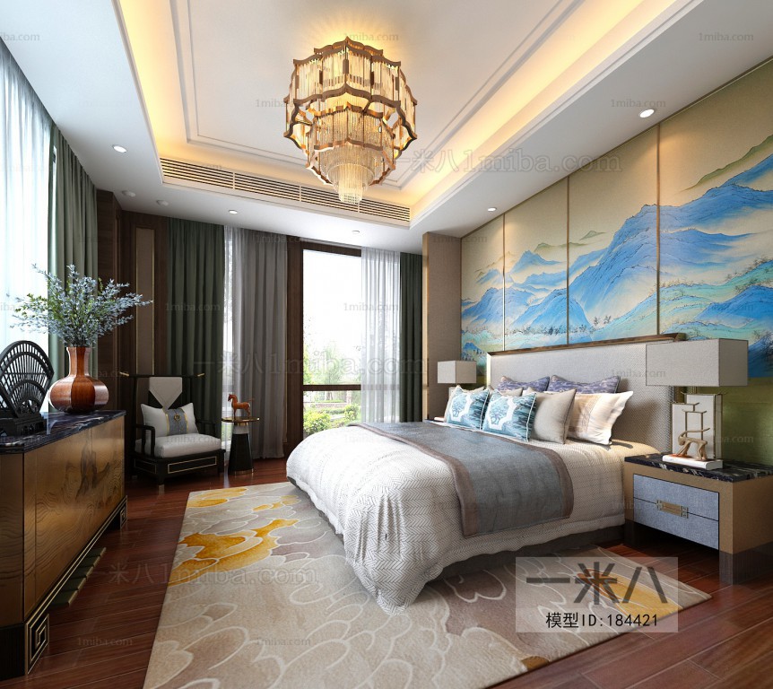 New Chinese Style Bedroom