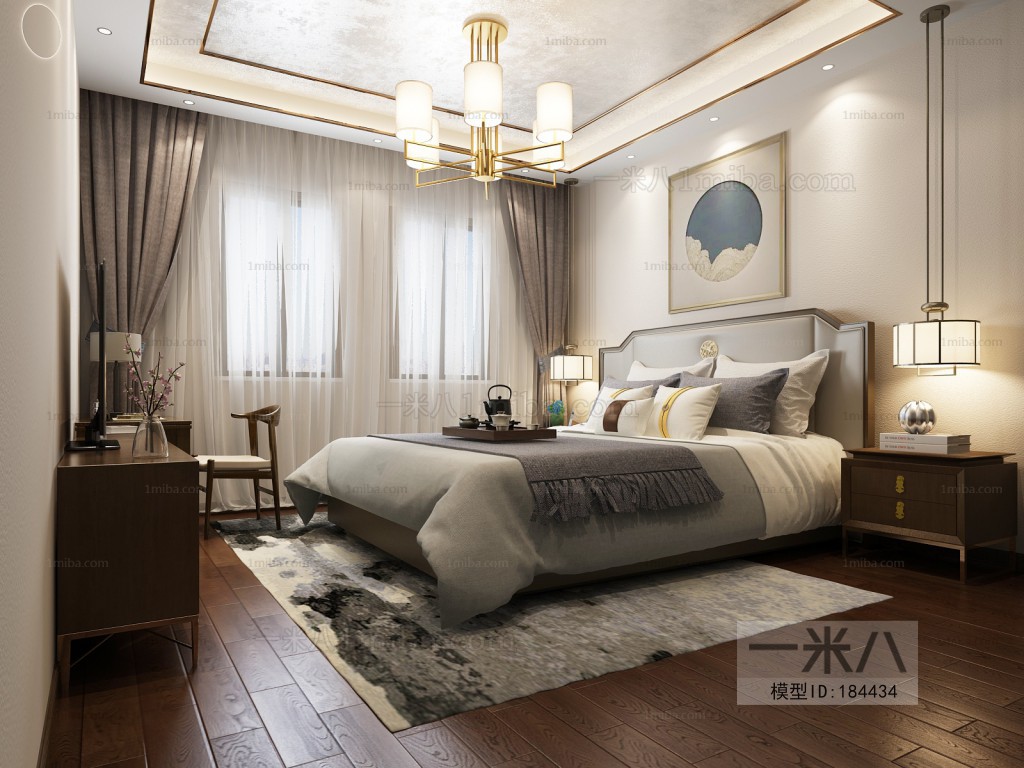 New Chinese Style Bedroom