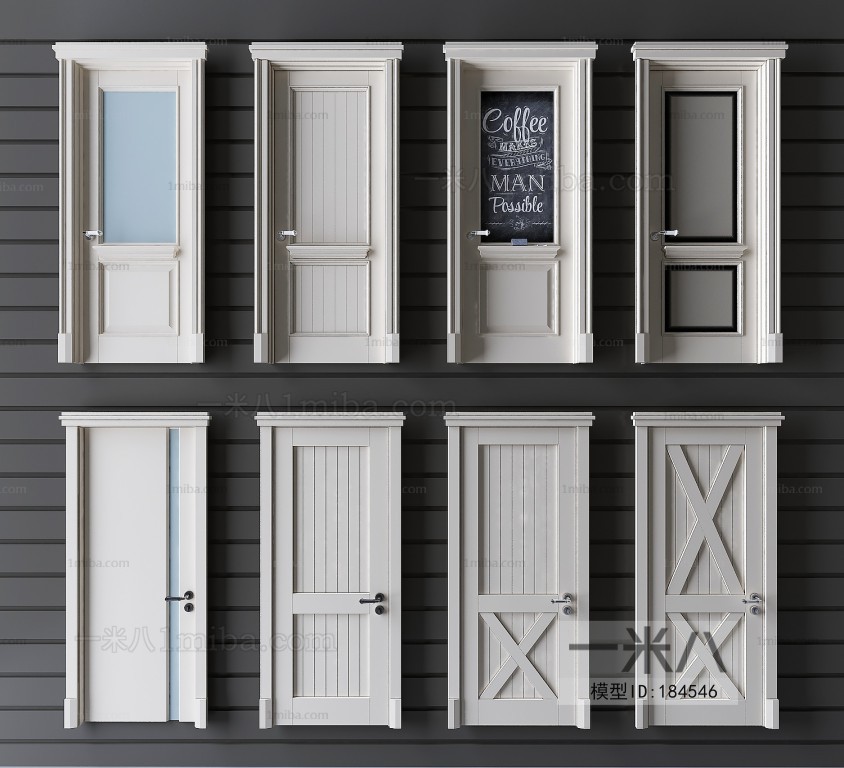 Nordic Style Solid Wood Door