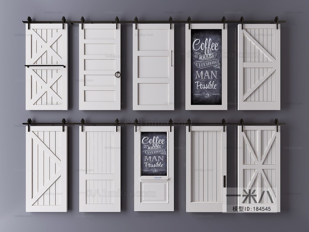 Industrial Style Nordic Style Solid Wood Door