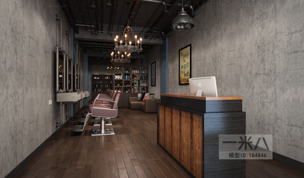 Industrial Style Barbershop