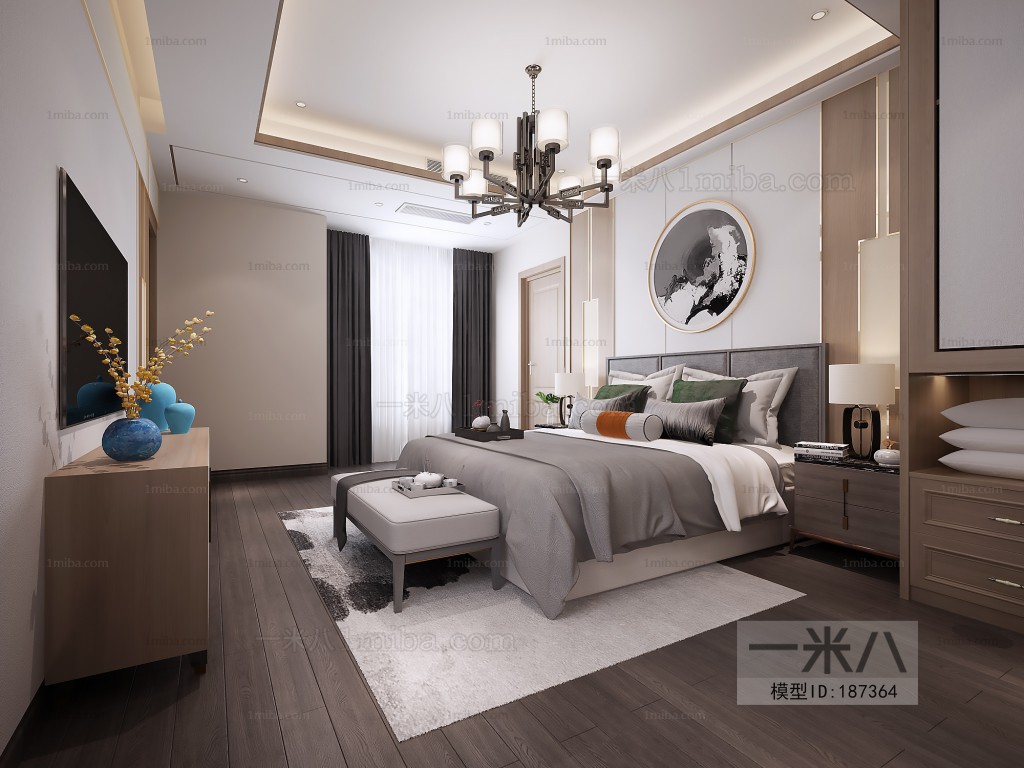 New Chinese Style Bedroom