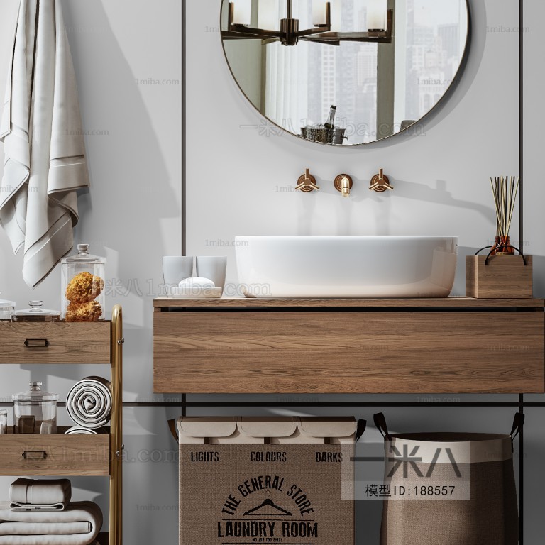 Modern Bathroom Cabinet Rack