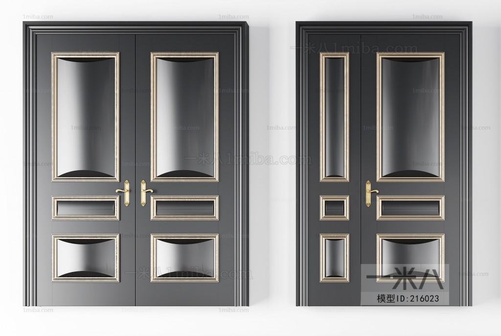 Simple European Style Solid Wood Door